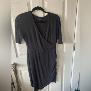 Goldray Mid Sleeve Black Knit Dress Size M
